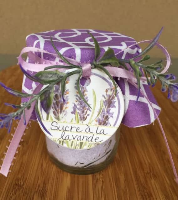 Lavender Sugar French-inspired Homemade Gift in a Jar 